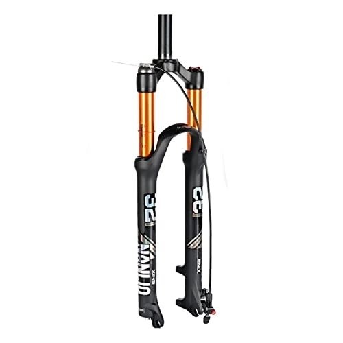Forcelle per mountain bike : TISORT Forcella MTB Forcella Ammortizzata for Mountain Bike 26 / 27.5 / 29 Corsa 100mm Forcella Ammortizzata Pneumatica MTB 1 / 8 Tubo Dritto / Conico QR 9mm (Color : Straight RL, Size : 26")