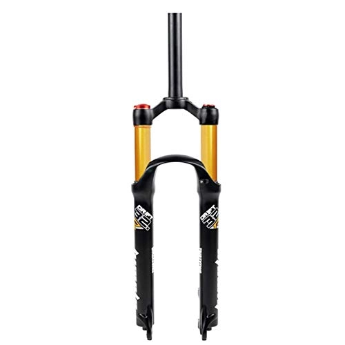 Forcelle per mountain bike : XMcKJ Bicycle Suspension Fork 26 27.5 29 Pollici in Lega di magnesio Bike Mountain Bike Sospensione 32 Air Resilience Oil Suming Damprake HL / RL. Viaggio 100mm. (Color : Gold Hand, Size : 26in)