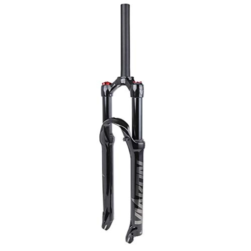 Forcelle per mountain bike : ZCXBHD 26 27.5 29 inch Mountain Fork Air Suspension Fork Ultralight Aluminum Alloy Bicycle Shock Absorber Lock out Stroke 120mm Black (Color : Gray, Size : 26 Inches)