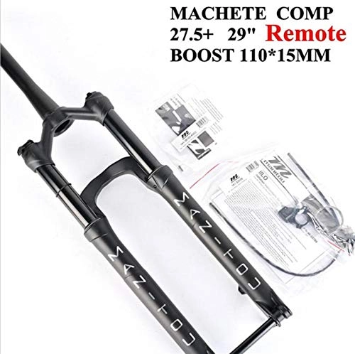 Forcelle per mountain bike : ZSR-haohai Bicycle Suspension Fork Manitou Machete Boost Comp 110 * 15mm Thru 27.5er 29inche Air Size Mountain MTB Bike Fork (Color : 29 Remote)