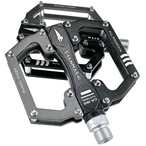 Pedali per mountain bike : duhe189014 MTB Mountain BMX Bicycle Bike Pedals Big Feet Comfortable Aluminum Pedals Cycling Sealed Bearing Pedals