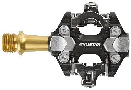 Pedali per mountain bike : Exustar MTB E-PM222, Pedalo Ciclo Unisex Adulto, Nero, 82x61, 5mm
