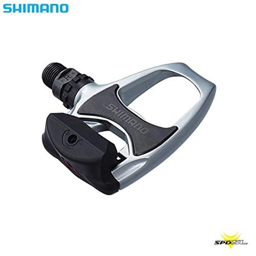 Pedali per mountain bike : Shimano Pedali per SPD SL-System ClickPedale, Argento, Taglia Unica