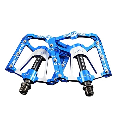 Pedali per mountain bike : ZQYX Bicycle Pedals, New Aluminum Alloy Non-Slip Durable Mountain Bike Pedals, Road Bike Hybrid Pedals, Suitable for Road Bikes, Folding Bikes, Mountain Bikes (100x100x17mm)