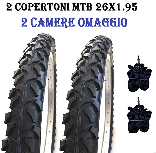 Pneumatici per Mountain Bike : CHAOYANG 2 Copertoni Bici MTB 26 X 1.95(54-559) Nero Gomme Bicicletta Mountain Bike