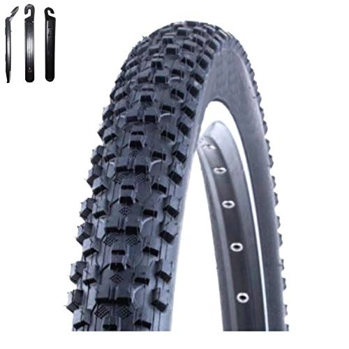 Pneumatici per Mountain Bike : maxxi4you - Set di 1 copripneumatici Kenda Kadre K-1027 MTB, colore nero, 27, 5 x 2, 10 (52-584) con 3 leve per pneumatici