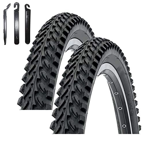 Pneumatici per Mountain Bike : Maxxi4you - Set di 2 pneumatici Kenda K-898 da 26", per MTB, rivestimento nero, 50-559 (26 x 1, 95) con 3 leve per pneumatici