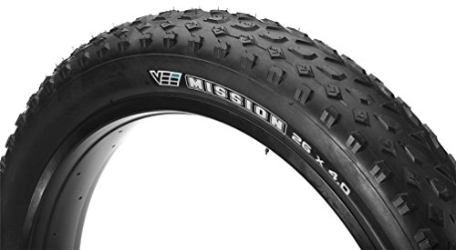 Pneumatici per Mountain Bike : Vee Rubber Mission VRB-321 Folding Mountain Bicycle Tire (Black - 26 x 4.0) by Vee Rubber