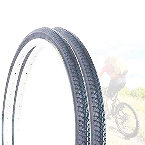 Pneumatici per Mountain Bike : XXLYY Bike Tires, 24 / 26X1-3 / 8 ycle City Road Tires, Non-Slip Wear-Resistant Low-Resistance Tires, City Commuter Accessories, 27tpi Two Models Are Available, 2pcs