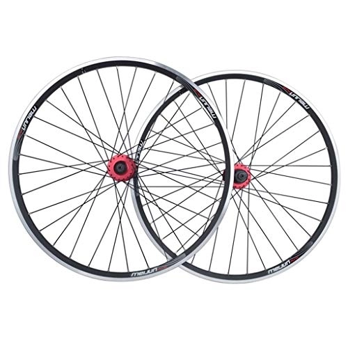 Ruote per Mountain Bike : 26 Bike Wheelset, Double Wall MTB Rim Quick Release V-Brake Hybrid / Mountain Bike Hole Disc 7 8 9 10 Speed