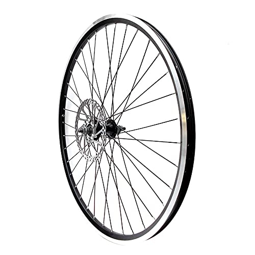 Ruote per Mountain Bike : 26 pollici Ruote Bici MTB Cerchio, cerchione a doppia parete in lega di alluminio, Ruota Anteriore Bici Ruota Posteriore Bici con freno a disco / 26 Inch / Front wheel