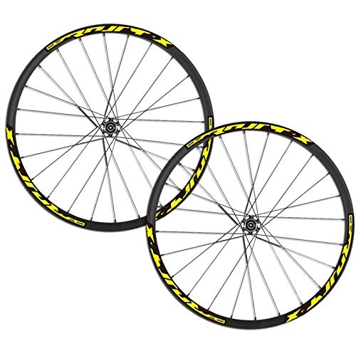 Ruote per Mountain Bike : Adesivi per ruote bici / decalcomanie per MTB 26 27, 5 29 pollici Mountain Bike Wheelset Motore Bicicletta Cerchi Cerchione Stickers (Color : 26er Yellow)