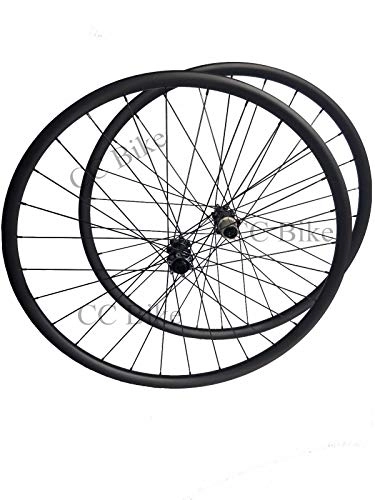 Ruote per Mountain Bike : FidgetGear - Set di Ruote in Carbonio per MTB, 27, 5 mm, Larghezza 27 mm, con mozzo Dritto Powerway M32
