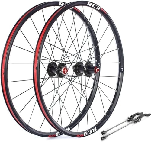 Ruote per Mountain Bike : Mountain Bike Disc Brake Wheel Set Quick Release Hub, Suitable For 7 / 18 / 9 / 10 / 10 / 11 High-speed Box Flywheel (Color : Black, Size : 26 inch)