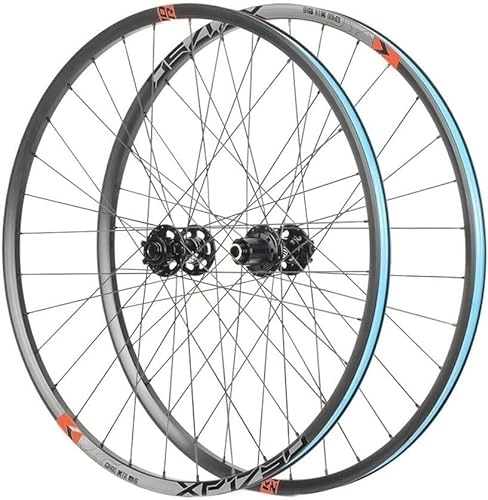 Ruote per Mountain Bike : Mountain Bike Wheelset 26 / 27.5 / 29 Inch Front And Rear Disc Brake Quick Release Front Wheel Rear Wheel (Color : Red, Size : 27.5inch)
