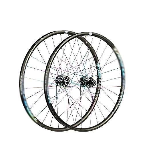 Ruote per Mountain Bike : Mountain Bike Wheelset 26 / 27, 5 / 29 Pollici in Lega di Alluminio Discotura a cerchione Freno MTB Bicella Posteriore Anteriore per Biciclette per Bicicletta per 7 8 9 10 11 12 velocità Cassetta, B, 26in