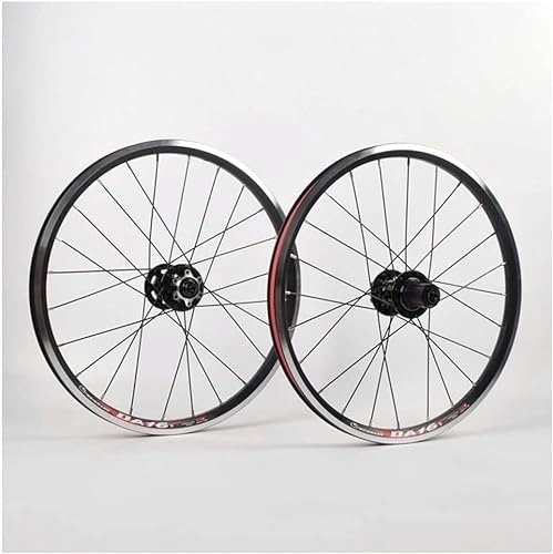 Ruote per Mountain Bike : Ruote da ciclismo Set di ruote for mountain bike Cerchio da 20 pollici 451 mm Set di ruote a V / bici a sgancio rapido 100 / 135 mm