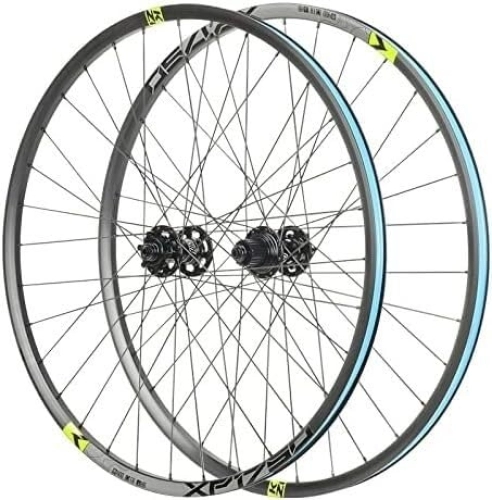 Ruote per Mountain Bike : Set di ruote for freno a disco for mountain bike Ruote da 26 / 27, 5 / 29 "a sgancio rapido, cerchi for bicicletta, ruote 32H, adatte for 12 velocità (Color : Green, Size : 29inch)