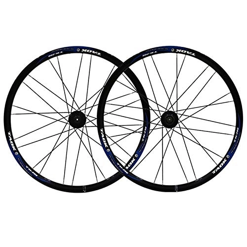 Ruote per Mountain Bike : Set di ruote per Mountain Bike Cerchio da 26 pollici a doppio strato con disco / freno a cerchione Ruota per bicicletta 7 8 9 velocità 24 ore a sgancio rapido anteriore e posteriore (Colore : C) (F