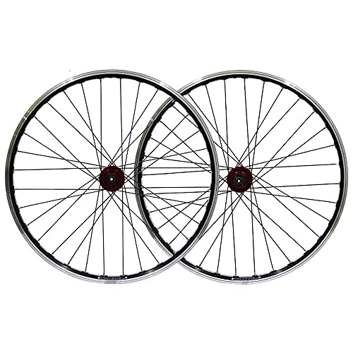 Ruote per Mountain Bike : Set Ruote Bici, Ruote Bici MTB Cerchio a doppia parete a sgancio rapido da 26 pollici, freno a disco V Brake Dual Purpose, 32 fori / A / 26 Inch