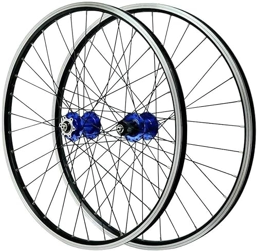 Ruote per Mountain Bike : V Brake Bicicletta Ruote 26 Pollici Mountain Bike Dual Wall Alluminio Ibrido / Freno a disco 32 Fori 7 / 8 / 9 / 10 / 11 Velocità (Color : Blue, Size : 26inch)
