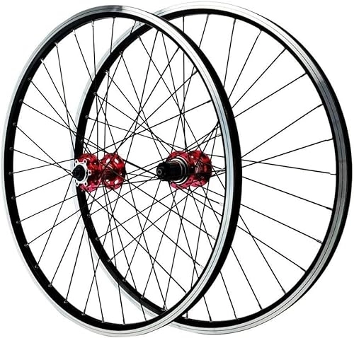 Ruote per Mountain Bike : Wheelset Mountain Bike Wheelset 26 27, 5 29in, disco in lega in alluminio a doppia parete a doppia parete / Vuole freno a V 7 8 9 9 10 11 12 Velocità del volano road Wheel ( Color : Red , Size : 29inch )