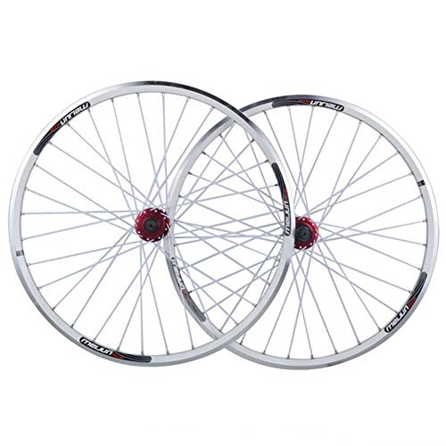 Ruote per Mountain Bike : YHSFC Bicycle Wheel 26"32 buche Freno a Disco V Freni Ruote Set Doppio Scopo Mountain Bike Lega di Alluminio Gruppo, B