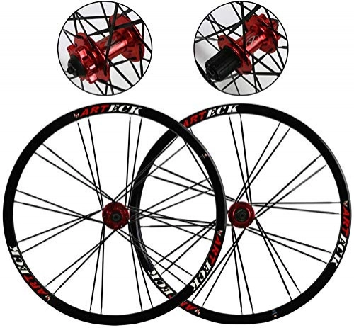 Ruote per Mountain Bike : YSHUAI - Cerchioni in lega di alluminio da 26 pollici, per mountain bike, freno a disco a doppia parete, sgancio rapido, ruota posteriore MTB, cuscinetto palin 7 / 8 / 9 / 10 marce, 24H, b