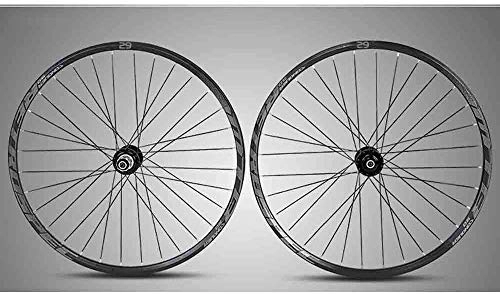 Ruote per Mountain Bike : Yshuai, mountain bike da 27, 5 / 29", a doppia parete, per MTB, con freno a disco ibrido a sgancio rapido, 32 fori, 8, 9, 10, 11 marce, 74 cm.