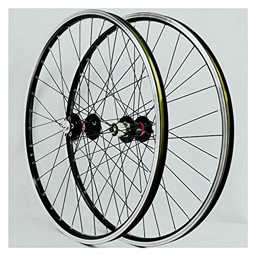 Ruote per Mountain Bike : ZCXBHD MTB Wheelset 26 "27.5" 29" Bicicletta Bike Wheel Set In Lega di Alluminio Quick Release 32H Disc / V Freno per 7 / 8 / 9 / 10 / 11 / 12 Velocità (colore : Nero, Dimensioni: 29")