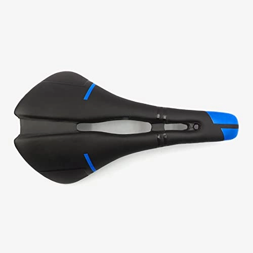 Seggiolini per mountain bike : COUYY Bicycle Saddle Road Cycling Full Carbon Fiber Saddle Adulto all-Carbonio + Pelle Open Bicycle Seat Bicycle Racing Racing Parts Parts, A
