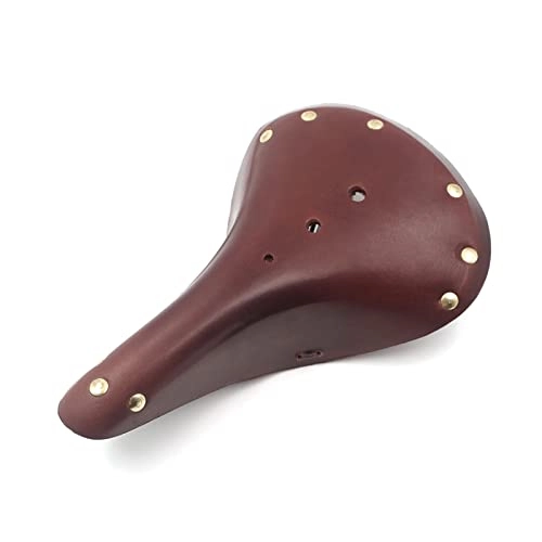 Seggiolini per mountain bike : HFQNDZ Soft Retro Bicycle Saddles Cuscino Uomini Donne Donne Handmade Brown Ampia Pelle Bike Sedile Adatta for Vintage City Cycling Bicycle Saddle Parts (Color : STYCLE 1)