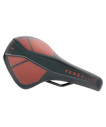 Seggiolini per mountain bike : Natural Fit Venec Lite 701) 0 - Sella per bicicletta, colore: Nero / Rosso
