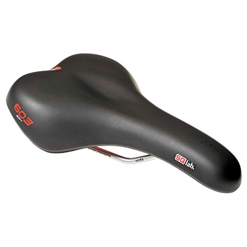 Seggiolini per mountain bike : SQlab 603 Soft Sella, Nero, 17 cm