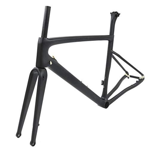 Cadres de vélo de montagnes : Cadre de vélo de fibre de carbone Cadre de vélo de route en fibre de carbone de haute fiabilité, pour le cyclisme(56cm)