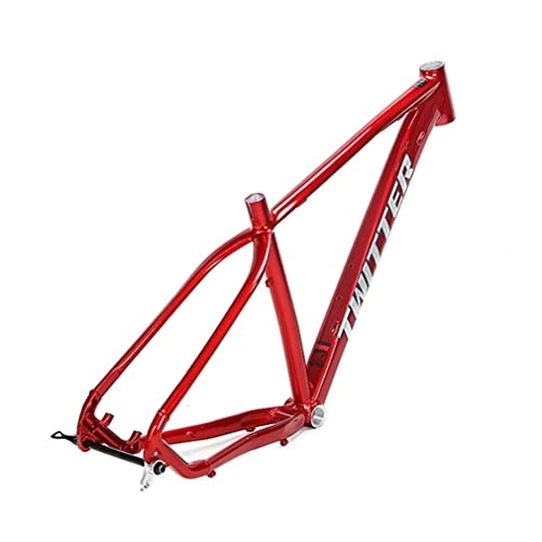 Cadres de vélo de montagnes : Cadre de vélo de montagne en alliage d'aluminium 27, 5 / 29er XC Cadre VTT semi-rigide 15'' / 17'' / 19'' Frein à disque Cadre de vélo Thru Axle Boost 12 * 148mm Routage interne BSA68 (Color : Red 29 * 15