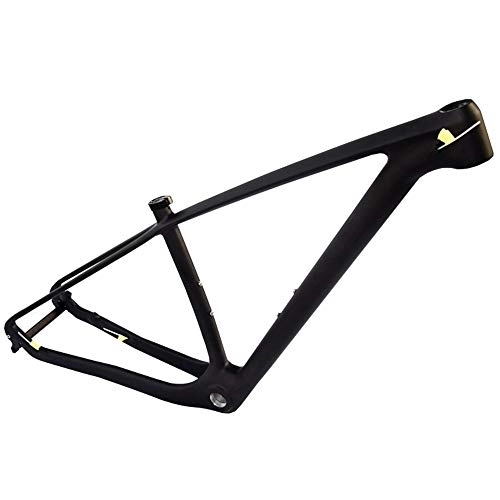 Cadres de vélo de montagnes : HCZS Bike Frames T800 Porte-vélo léger en fibre de carbone BSA 68 mm, cadre noir 29ER 15 / 17 / 19
