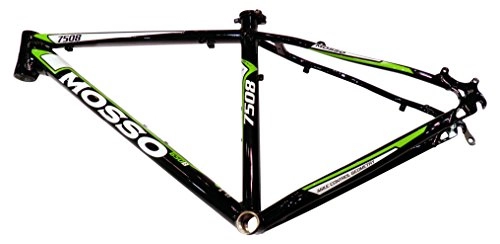 Cadres de vélo de montagnes : Mosso 7508_001 / 005_17 Cadre de vélo MTB Mixte Adulte, Noir / Vert