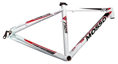 Cadres de vélo de montagnes : Mosso 7508_002 / 001_16 Cadre de vélo MTB Mixte Adulte, Blanc / Noir