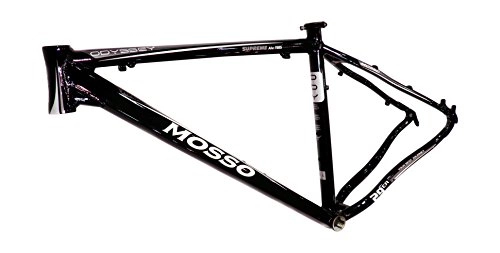 Cadres de vélo de montagnes : Mosso Odyssey Cadre de vélo MTB Mixte Adulte, Noir / Gris