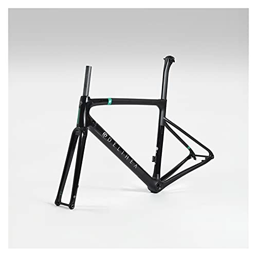 Cadres de vélo de montagnes : PPLAS Cadre de vélo en carbone blanc 2020 pour vélo de route (couleur : 2, taille : frein à disque)