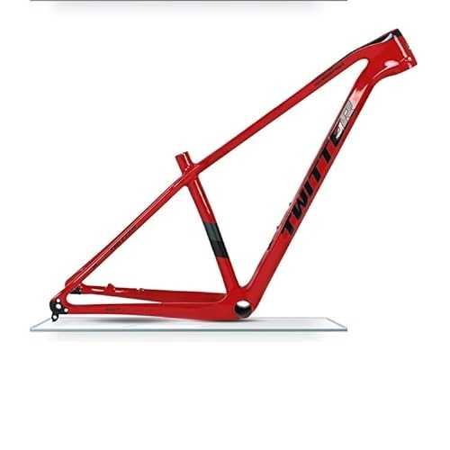 Cadres de vélo de montagnes : TANGIST Cadre Vélo XC Cross Country Axe Traversant 148mm Cadre Vélo De Montagne Boost Cadre De Vélo VTT Cadres De Vélo en Fiber Carbone (Color : Red, Size : 17x29inch)