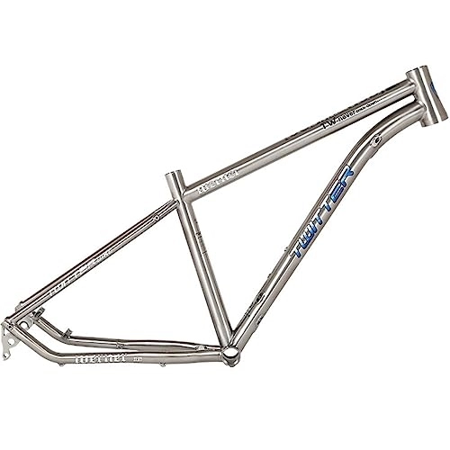 Cadres de vélo de montagnes : Titanium Alloy MTB Frame 27.5er 29er Disc Brake Mountain Bike Frame 15.5'' / 17'' / 19'' BB68 Internal Routing Thru Axle 12x142mm (Size : 27.5x17'')