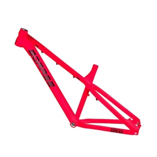 Cadres de vélo de montagnes : ZFF 27.5er Cadre De Vélo De Montagne Alliage D'aluminium AM Hardtail Dirt Jump Cadre Axe Traversant 12 * 142mm Frein À Disque Cadre MTB Routage Interne (Color : Pink, Size : 17'')