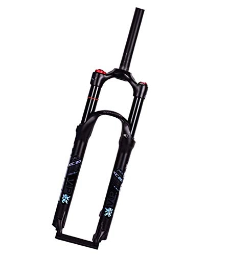 Fourches VTT : 26 27, 5 29 pouces VTT fourche à suspension de fourche de vélo, voyage 120 mm, tube droit VTT fourchettes noir, 29 pouces