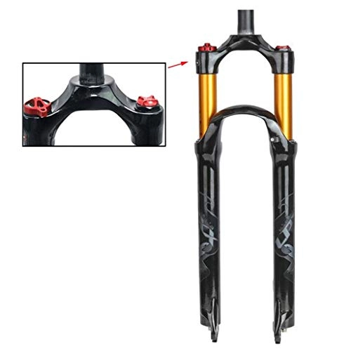 Fourches VTT : AISHANG Mountain Bike Suspension Fork 26 Alliage de magnésium léger 1-1 / 8 `` VTT Vélo Fourche à gaz Contrôle d'épaule 100mm (Couleur: C, Taille: 27.5 Pouces)