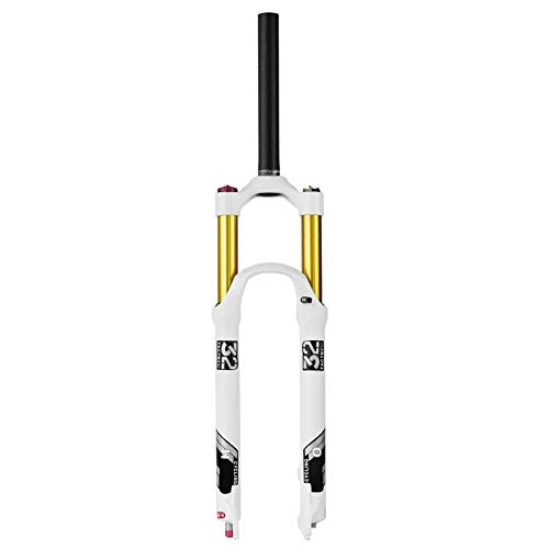 Fourches VTT : ALBN Mountain Bike 140mm Travel Suspension Fork MTB 26 / 27.5 / 29 inch, ALBN-005 Alloy léger 1-1 / 8"Air Forks 9mm (Color: Black - Tapered Manual Lock, Size: 29")