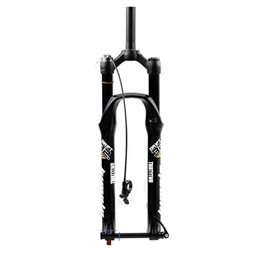 Fourches VTT : DH Bike Suspension Fork 26 27.5 29 Pouces VTT vélo Fourche 1-1 / 8"Steerer Air Shock HL / RL Thru Axle 15mm pour Frein à Disque Bike 100mm Travel