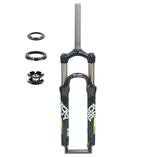 Fourches VTT : Fourche de suspension pour vélo pliant de 24 pouces, BMX, voyage 90 mm, 28, 6 mm, tube droit sans filetage, VTT QR 9 mm, verrouillage manuel, frein à disque, fourche avant (couleur : B, taille :