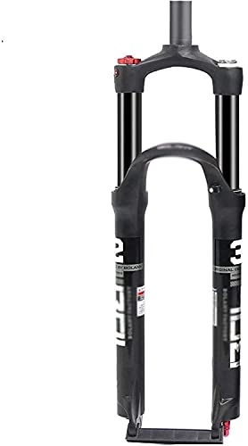 Fourches VTT : Fourche VTT Fourchette à vélos Suspension Vélo Vélo Vélo Vélo MTB Fourchette Carbon Tube de carbone, alliage d'aluminium Amortisseur d'amortisseur pneumatique ( Color : Black , Size : 26 inch )
